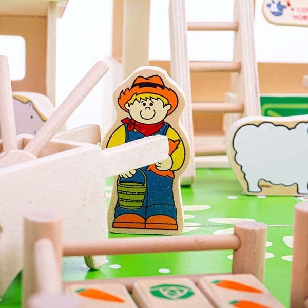Bigjigs Toys Wooden Farm Playset - McGrocer