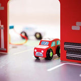 Bigjigs Toys Wooden Park and Play Garage Playset - McGrocer