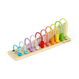 Bigjigs Toys Wooden Rainbow Counting Abacus - McGrocer