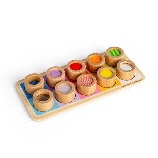 Bigjigs Toys Wooden Rainbow Sensory Board - McGrocer