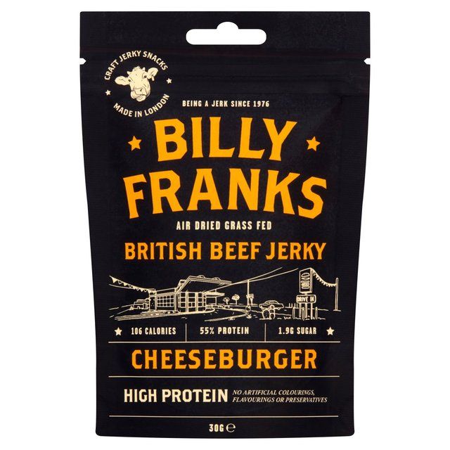 Billy Franks Cheeseburger Beef Jerky 30g - McGrocer