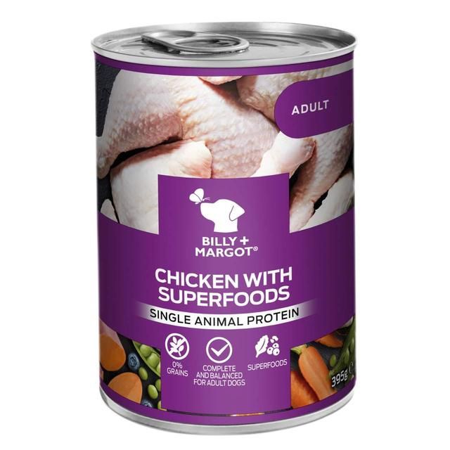 Billy + Margot Chicken with Superfood Blend Wet Can 395g - McGrocer