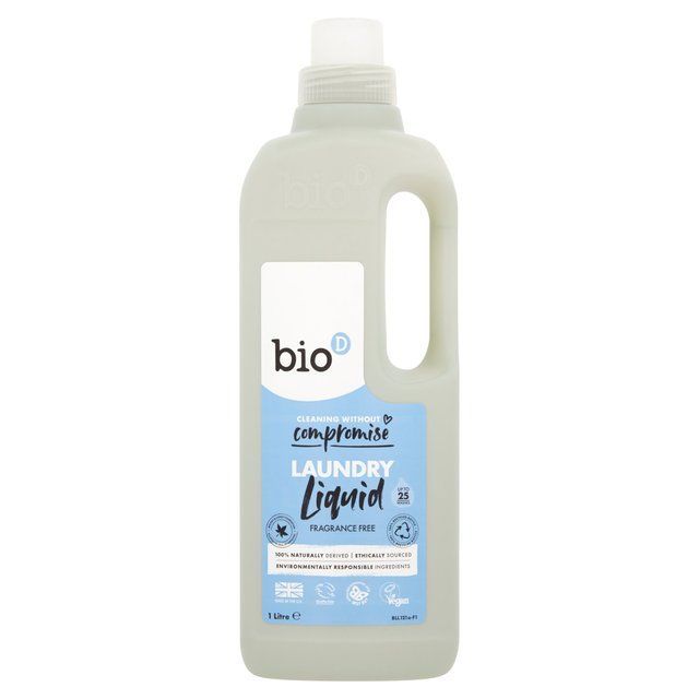 Bio-D Fragrance Free Laundry Liquid 1L - McGrocer