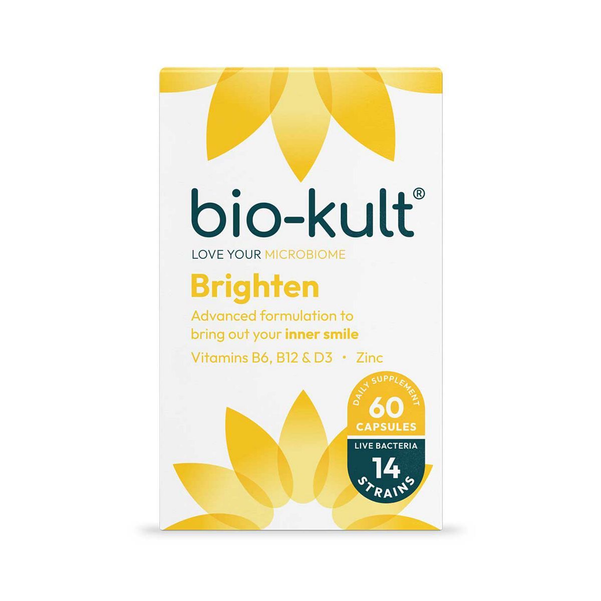 Bio-Kult Brighten Gut Supplement with Vitamin D - 60 Capsules - McGrocer