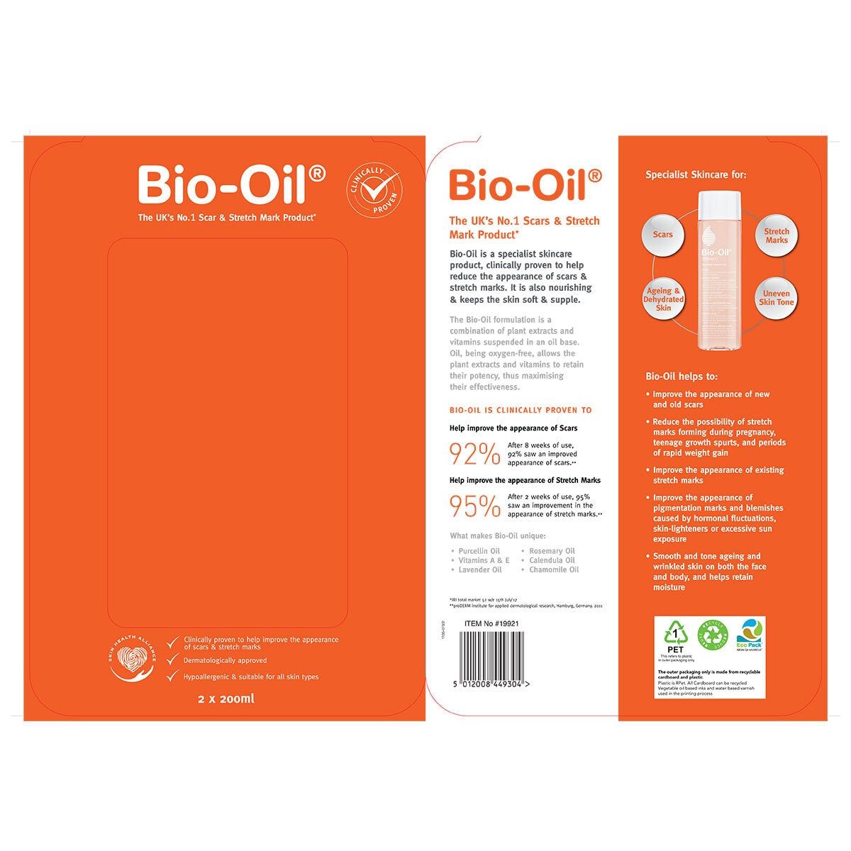 Bio-Oil Skincare, 2 x 200ml - McGrocer