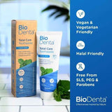 BioDenta Natural Whitening Toothpaste TOTAL CARE Vegan 75ml - McGrocer