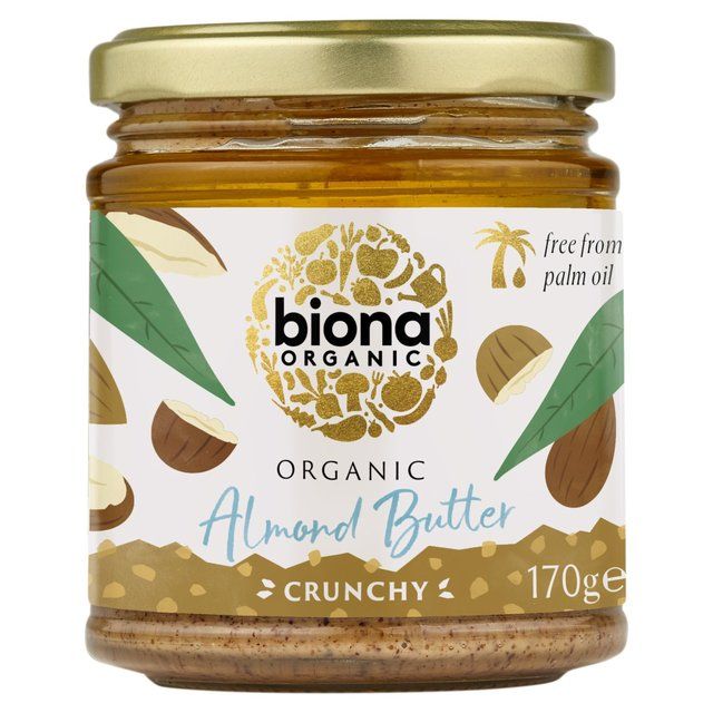 Biona Organic Almond Butter - Crunchy 170g - McGrocer