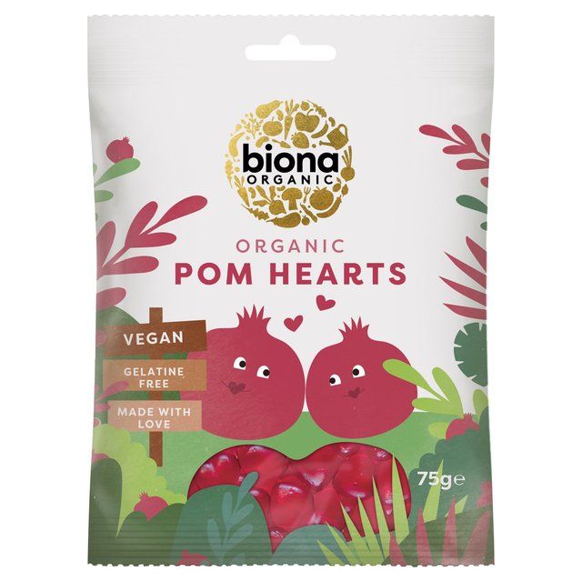 Biona Organic Pomegranate Hearts 75g - McGrocer
