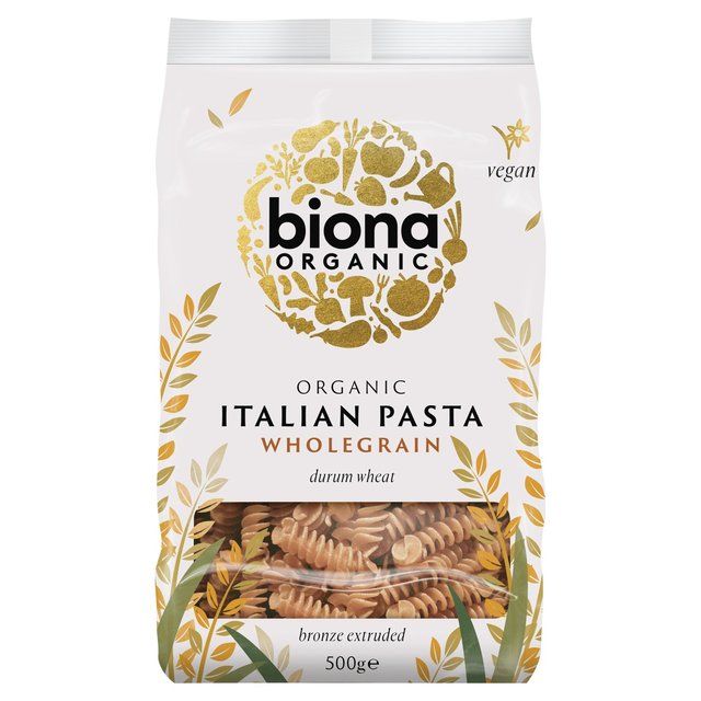 Biona Organic Whole Wheat Fusilli Pasta 500g - McGrocer