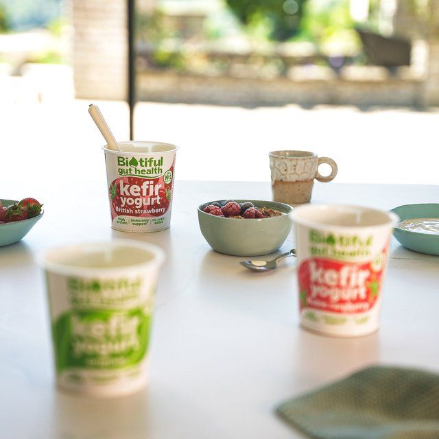 Biotiful Kefir Yogurt British Strawberry 350g - McGrocer