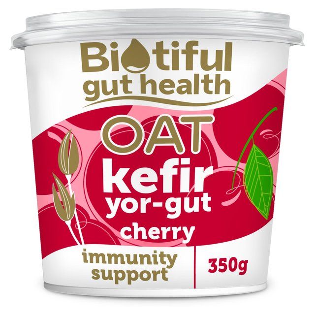 Biotiful Plant-Based Oat Kefir Yor-Gut Cherry   350g - McGrocer
