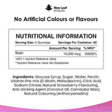 Biotin 10,000µg Vegan Gummies For Beauty, Hair, Skin & Nails - McGrocer