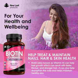 Biotin 10,000µg Vegan Gummies For Beauty, Hair, Skin & Nails - McGrocer