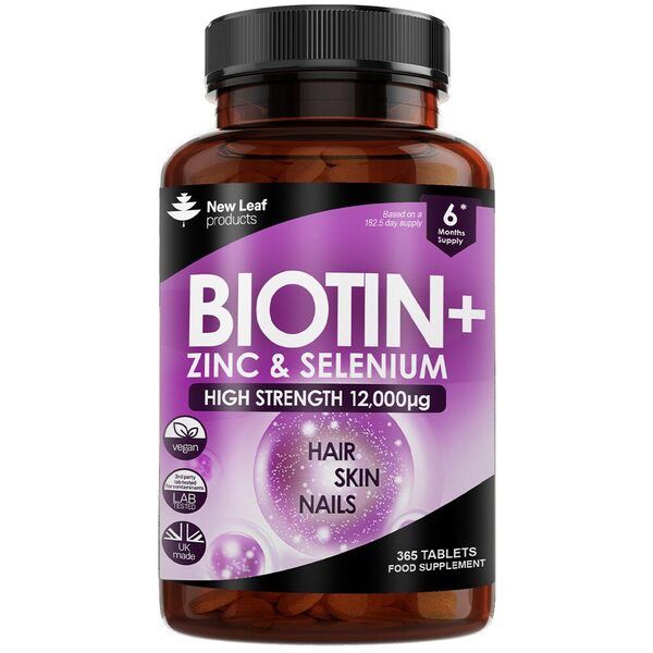 Biotin Hair Growth Vitamins 12,000mcg - Enriched with Zinc - McGrocer