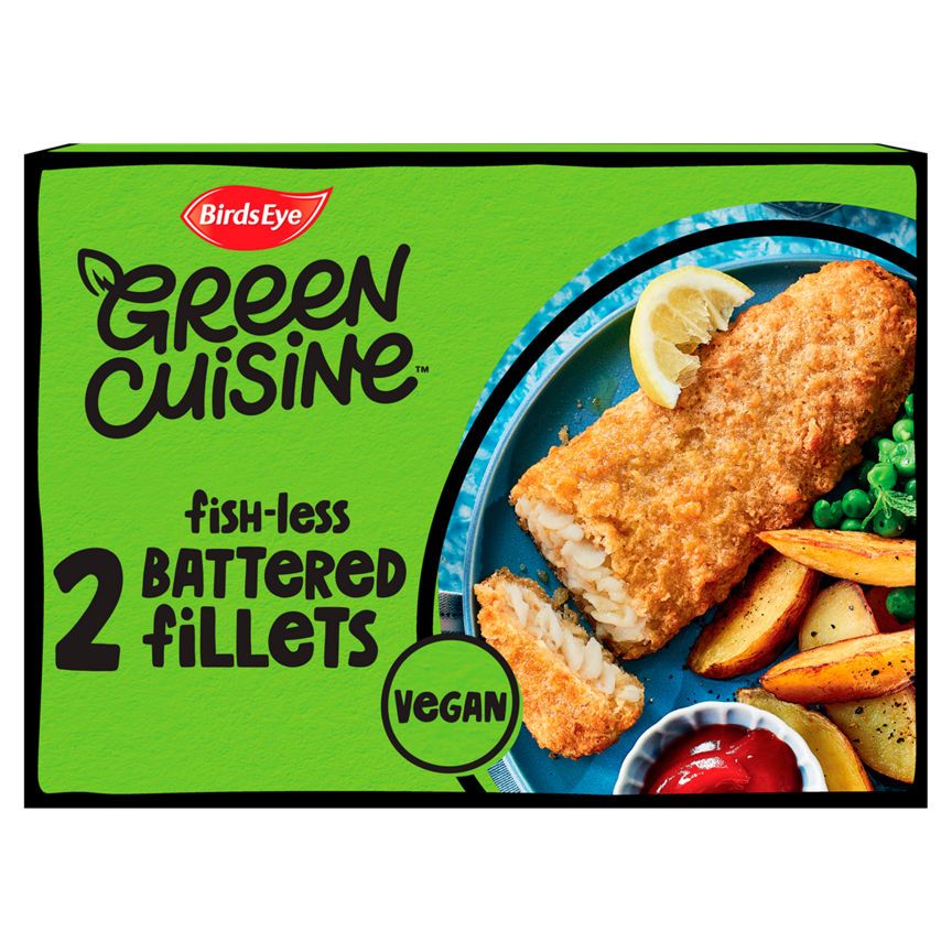 Birds Eye Green Cuisine 2 Fish-Less Battered Fillets 240g - McGrocer