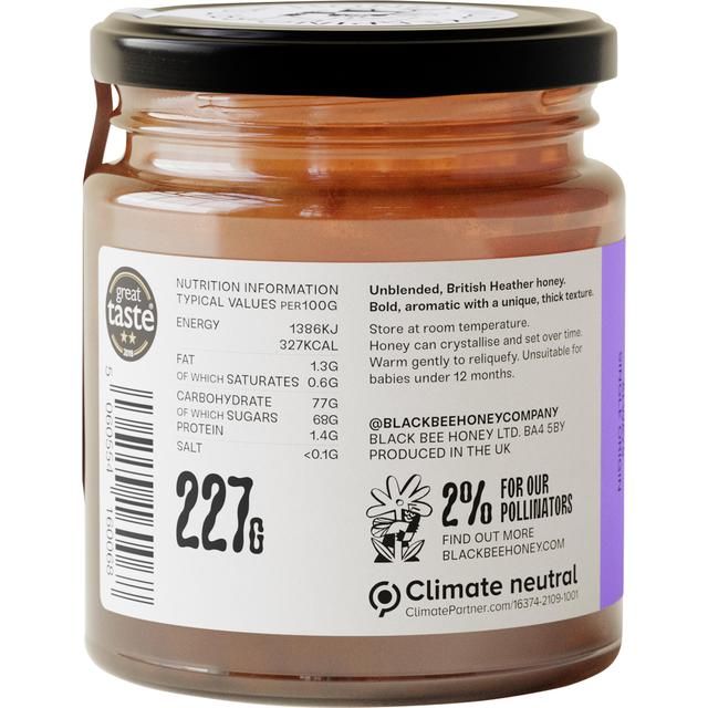 Black Bee Honey British Autumn Honey 227g - McGrocer