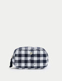 Blue and White Gingham Cosmetic Bag - McGrocer