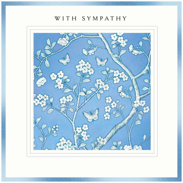 Blue Floral With Sympathy Card - McGrocer