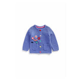 Blue Flower Knitted Cardigan - McGrocer