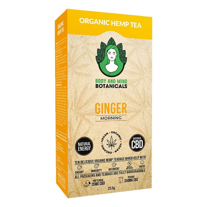 Body & Mind Botanicals CBD Hemp Tea Original 10 Tea Bags - McGrocer