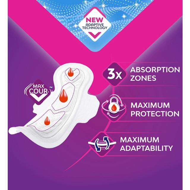 Bodyform Cour-V Ultra Night Sanitary Towels Wings 18 per pack - McGrocer