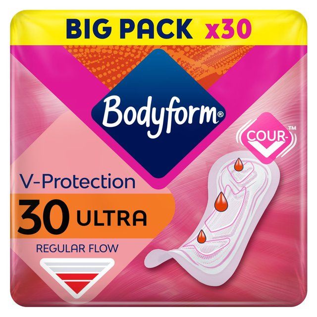 Bodyform Cour-V Ultra Normal Sanitary Towels 30 per pack - McGrocer