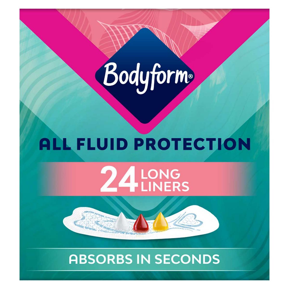 Bodyform Dailies All Fluid Long Panty Liners 24 Pack - McGrocer