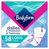 Bodyform Dailies Long Panty Liners 58 per pack - McGrocer