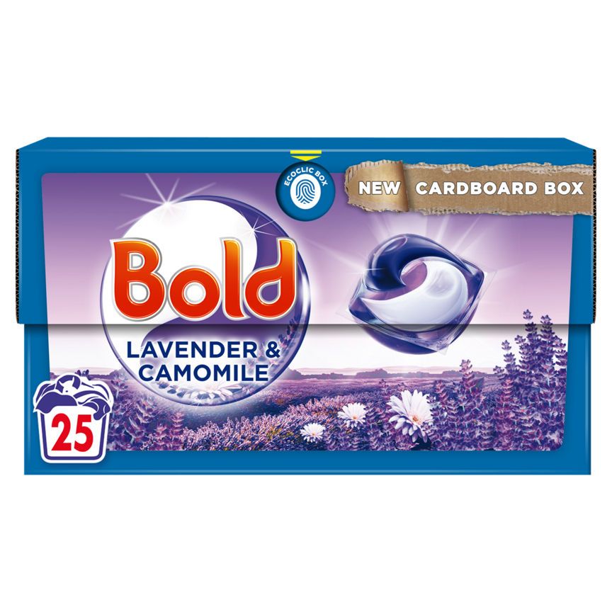 Bold All-in-1 PODS® Washing Liquid Capsules 25 Washes, Lavender & Camomile - McGrocer
