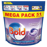 Bold All-in-1 Pods Washing Liquid Capsules Lavender & Camomile 51 Washes 51 per pack - McGrocer