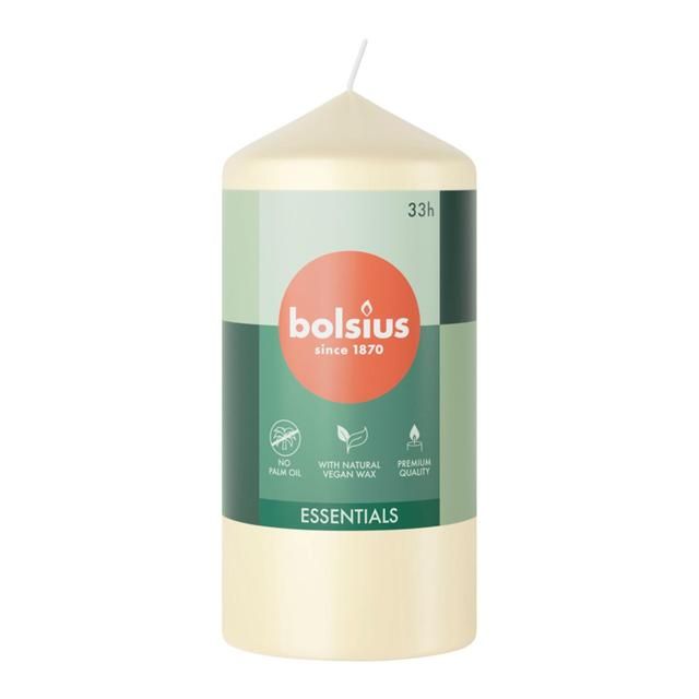 Bolsius Essentials Pillar Candle-Soft  Pearl - McGrocer