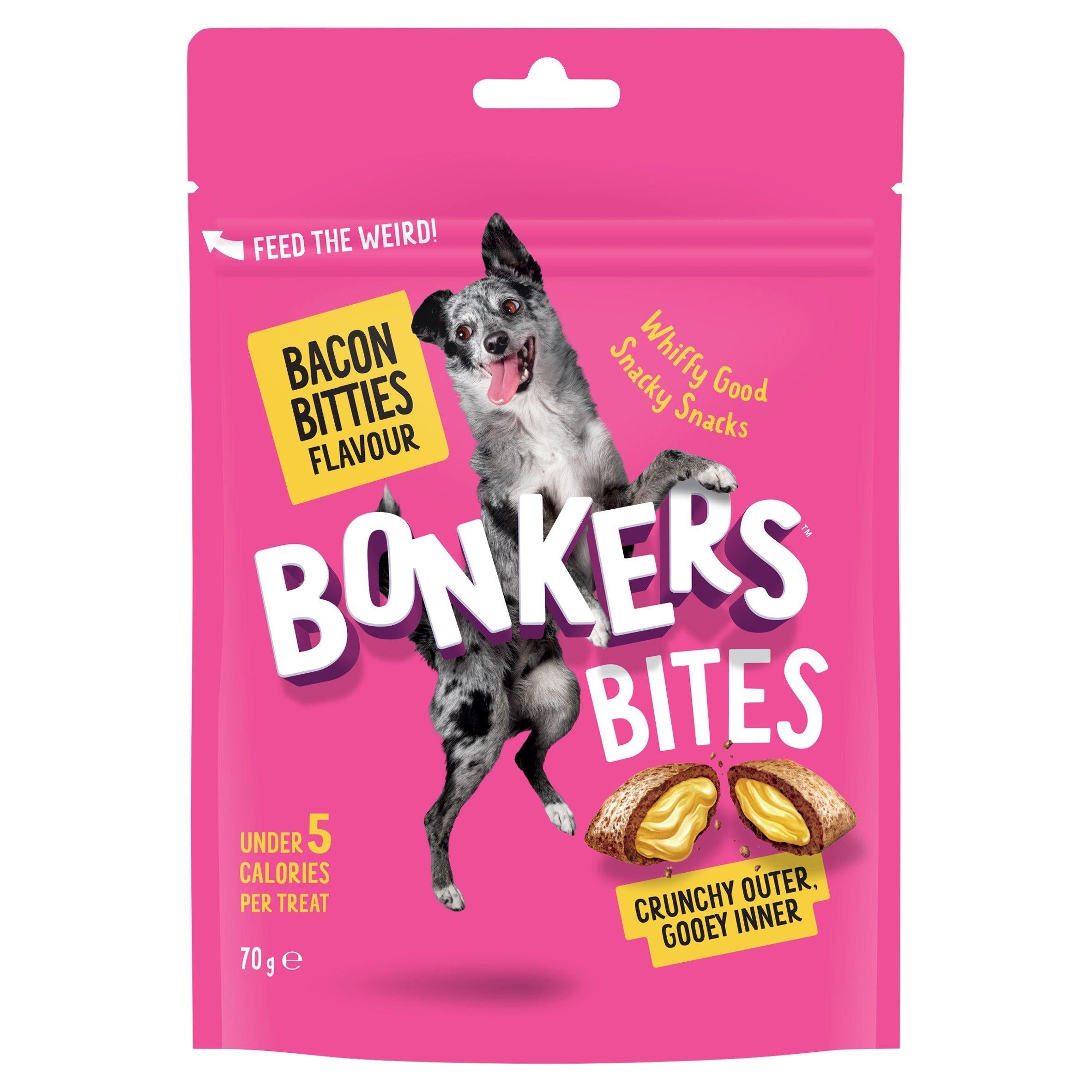 Bonkers Bites Bacon Bitties Flavour 70g - McGrocer