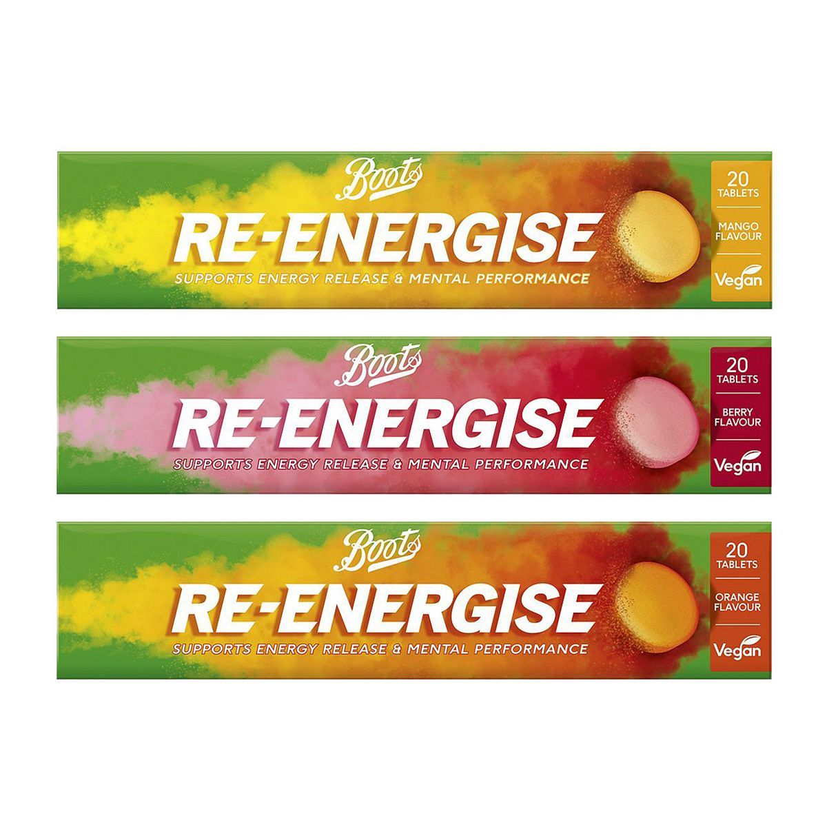 Boots Re-Energise Tablets Bundle x 3 - McGrocer