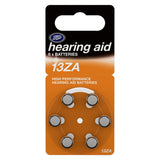 Boots 13ZA Hearing Aid Battery - pack of 6 batteries - McGrocer