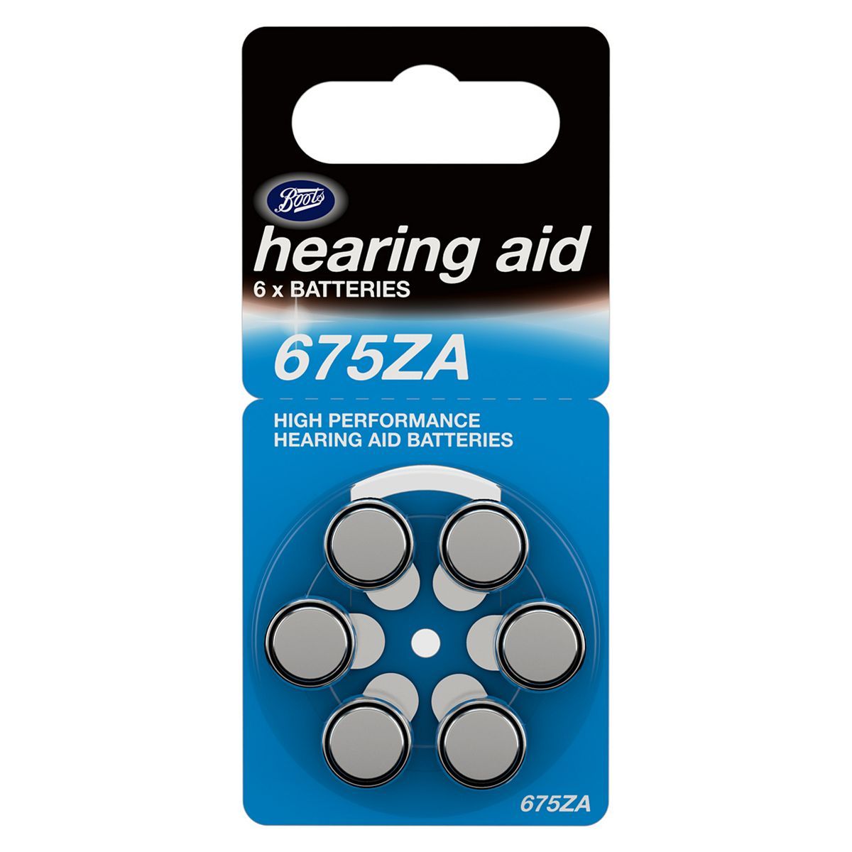 Boots 675ZA Hearing Aid Battery - pack of 6 batteries - McGrocer