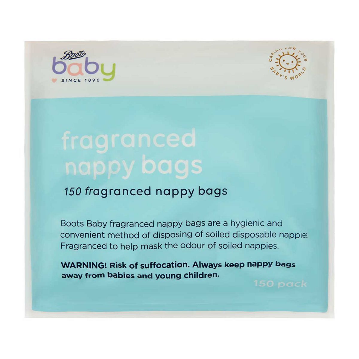 Boots Baby fragranced nappy bags 150s - McGrocer