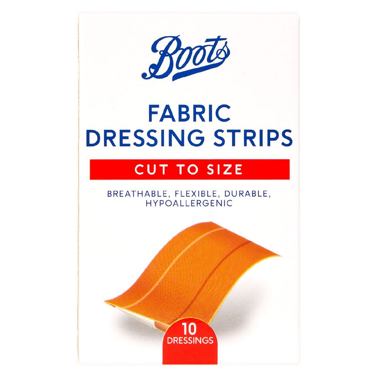 Boots Cut To Size Fabric Dressing Strips - 10 Pack - McGrocer