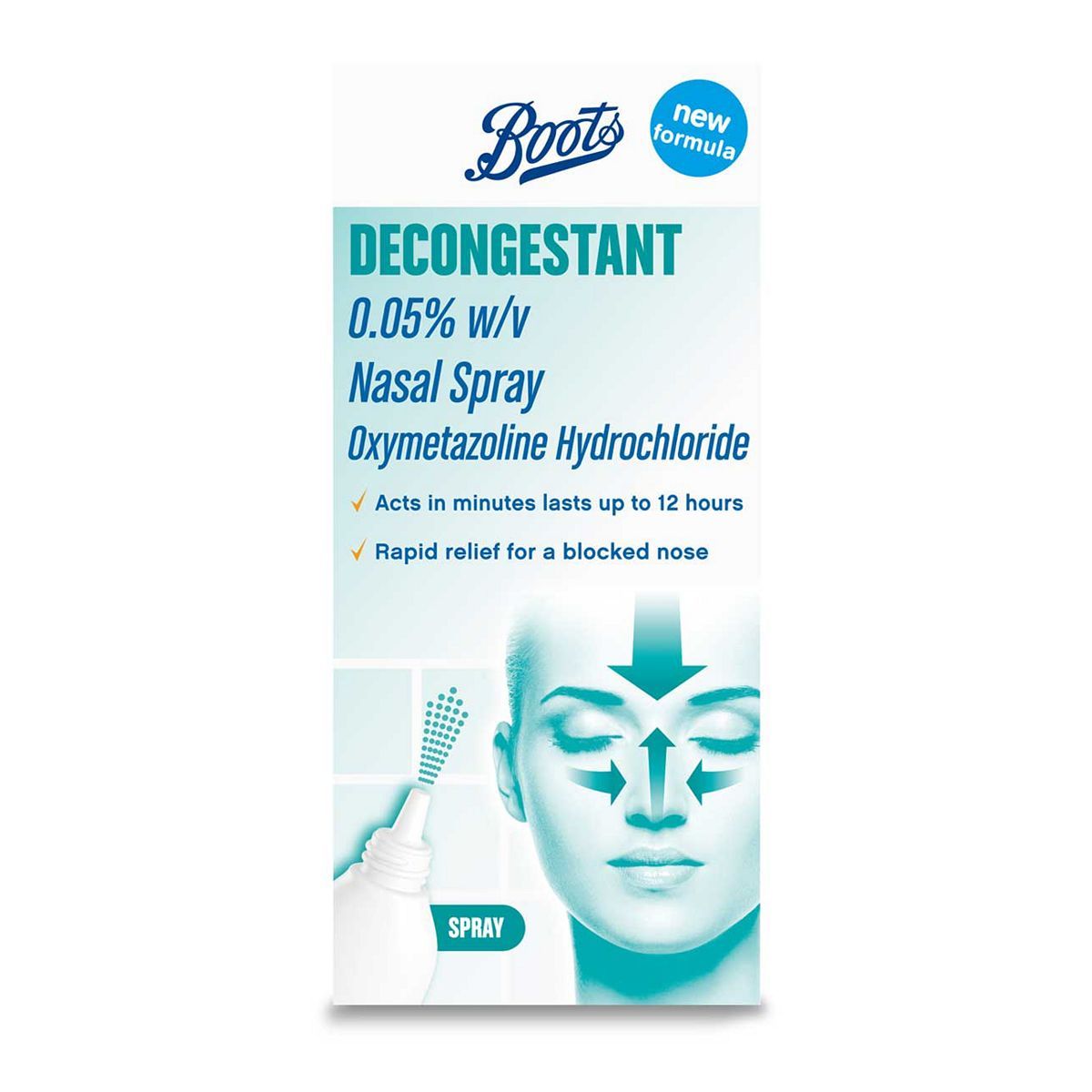 Boots Decongestant 0.05% w/v Nasal Spray 15ml - McGrocer