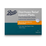 Boots Diarrhoea Relief Instant-Melts 2 mg Orodispersible Tablets - 6 Tablets - McGrocer