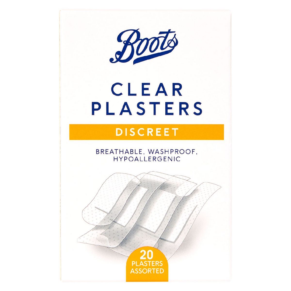 Boots Discreet Clear Plasters - 20 Pack - McGrocer
