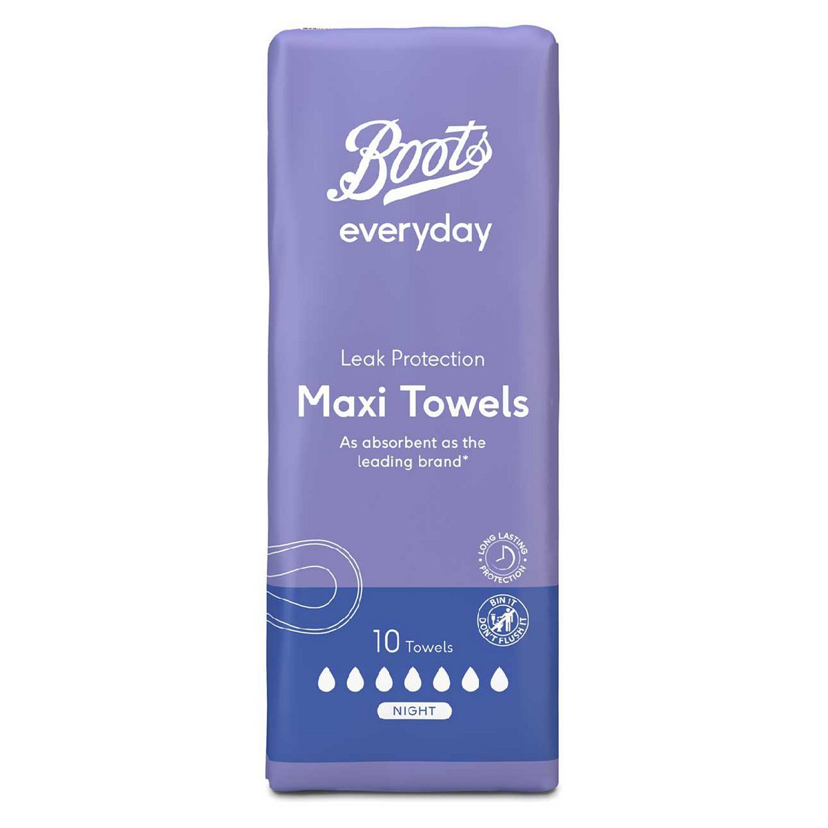 Boots Everyday Maxi Towels Night 10s - McGrocer