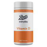 Boots everyday Vitamin D 240 Tablets - McGrocer