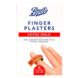 Boots Extra Hold Finger Plasters - 16 Pack - McGrocer