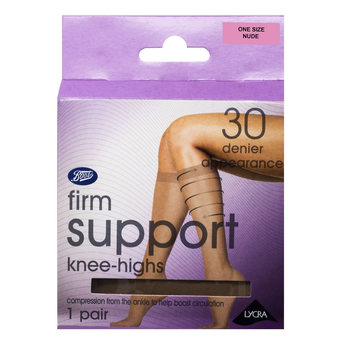 Boots Firm Support Knee Highs nude - McGrocer