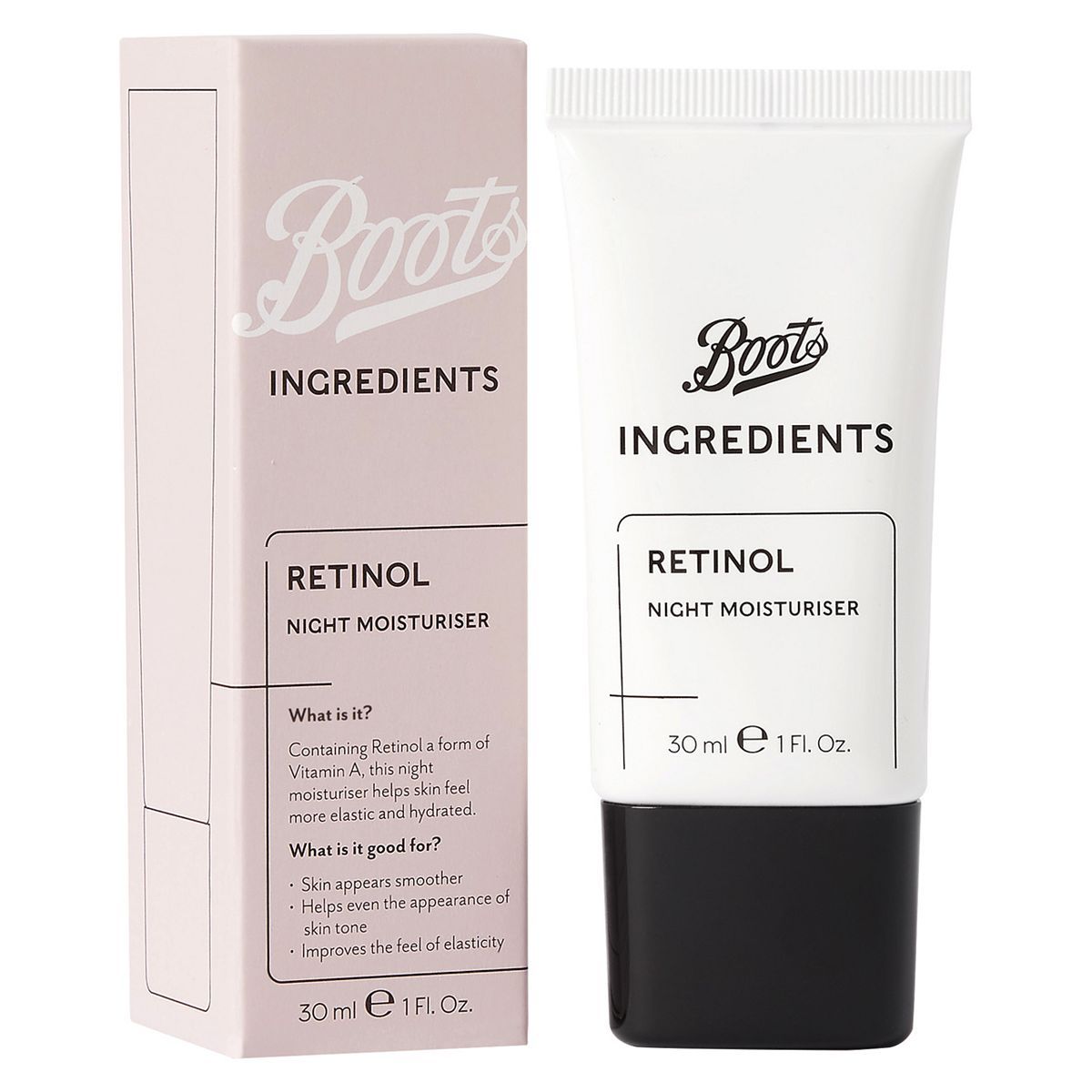 Boots Ingredients Retinol Night Moisturiser 30ml - McGrocer