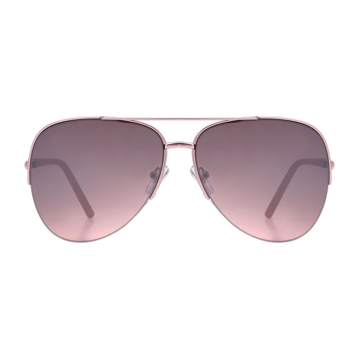 Boots Ladies Fashion Sunglasses - Pink Semi-Rimless Frame - McGrocer