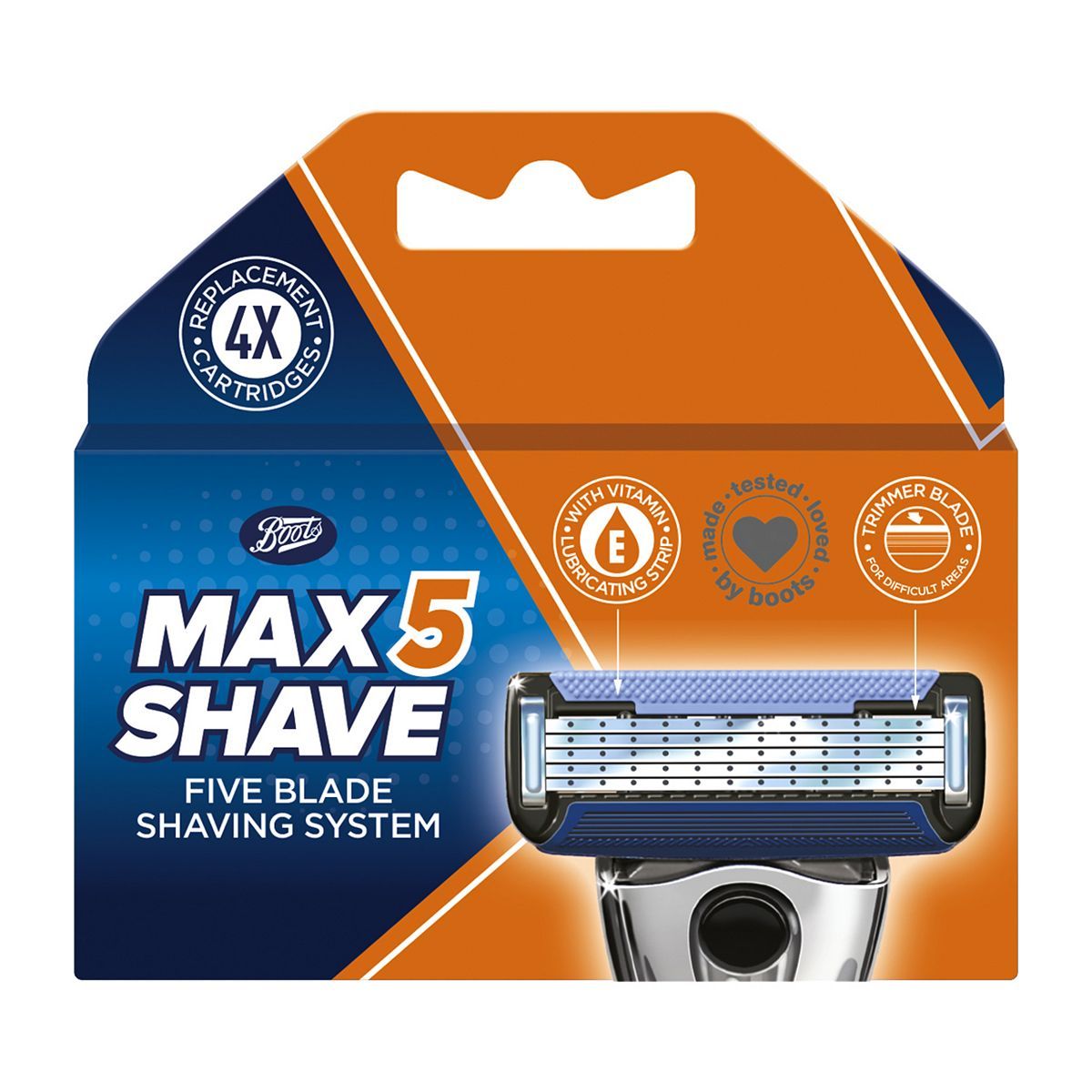 Boots Max Shave 5 Blade System Refill 4 Pack - McGrocer