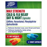 Boots Max Strength Cold and Flu Day and Night Capsules - 12 day and 4 night - McGrocer