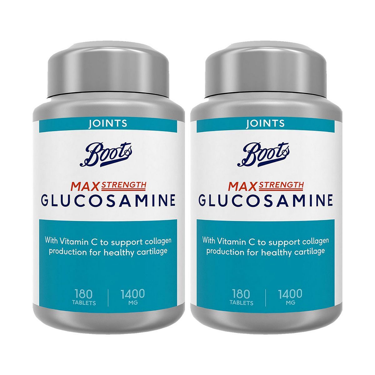 Boots Max Strength Glucosamine Bundle: 2 x 180 Tablets (1 year supply) - McGrocer