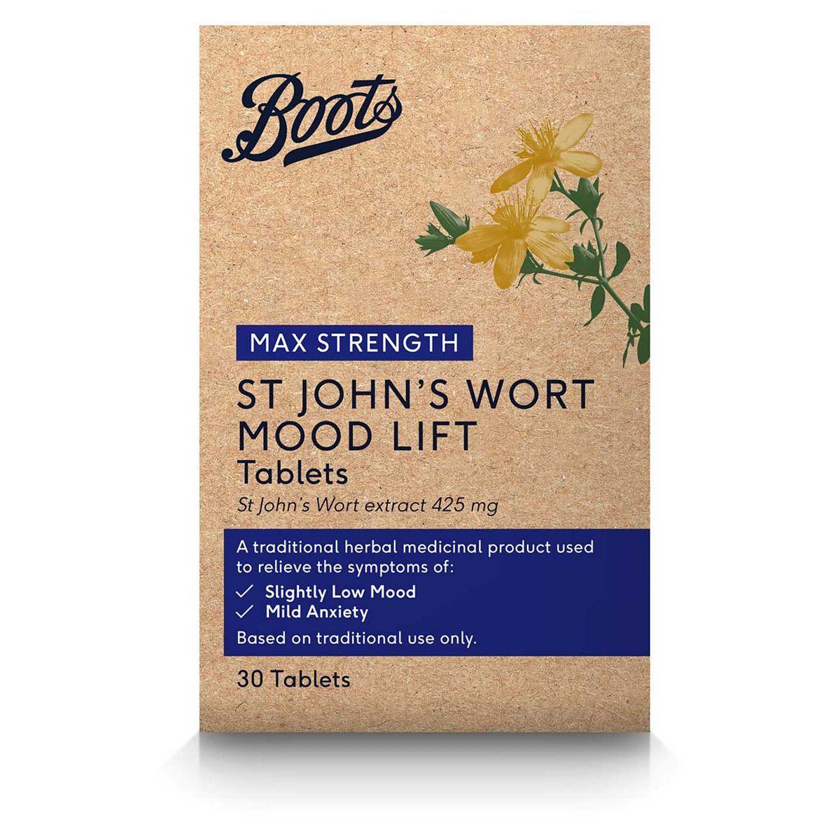 Boots Max Strength St John's Wort Mood Lift Tablets - 30 tablets - McGrocer